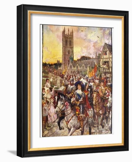 Prince Rupert and His Troops March Confidently Through Oxford-Henry Justice Ford-Framed Photographic Print