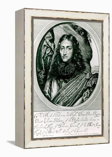 Prince Rupert of the Rhine Engraved by William Faithorne-William Dobson-Framed Premier Image Canvas