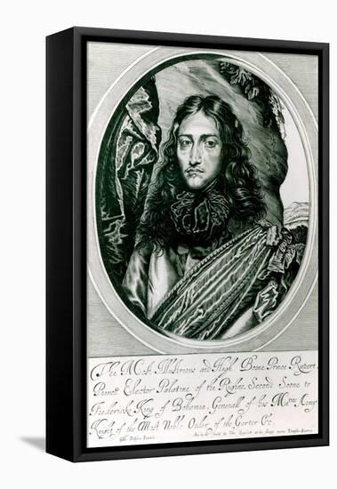 Prince Rupert of the Rhine Engraved by William Faithorne-William Dobson-Framed Premier Image Canvas