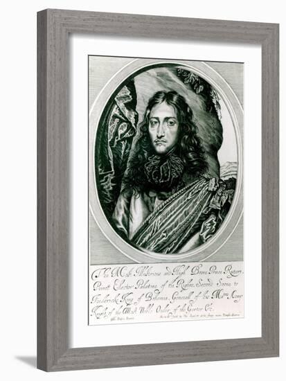 Prince Rupert of the Rhine Engraved by William Faithorne-William Dobson-Framed Giclee Print