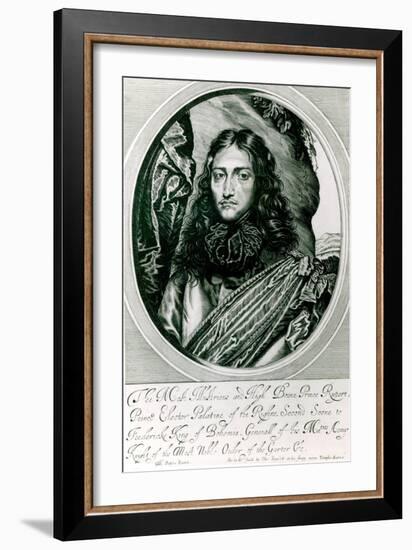 Prince Rupert of the Rhine Engraved by William Faithorne-William Dobson-Framed Giclee Print