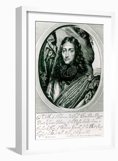 Prince Rupert of the Rhine Engraved by William Faithorne-William Dobson-Framed Giclee Print