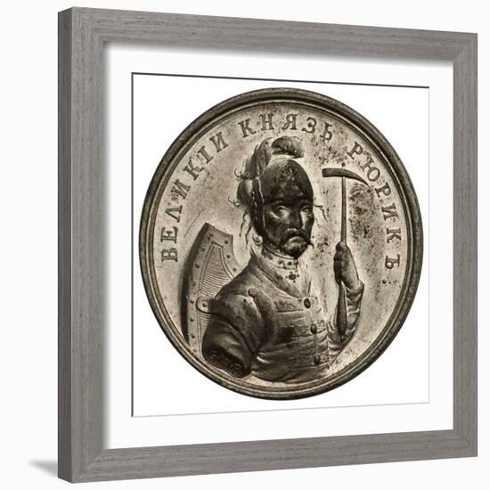 Prince Rurik, Founder of Kievan Rus (From the Historical Medal Serie), 18th Century-Georg Christian Waechter-Framed Photographic Print