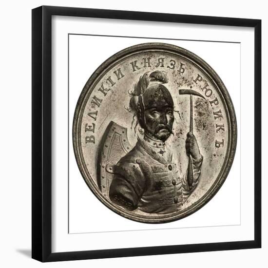 Prince Rurik, Founder of Kievan Rus (From the Historical Medal Serie), 18th Century-Georg Christian Waechter-Framed Photographic Print