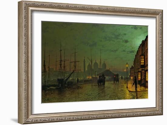 Prince's Dock, Hull, 1882-John Atkinson Grimshaw-Framed Giclee Print