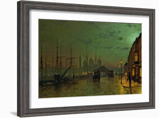 Prince's Dock, Hull, 1882-John Atkinson Grimshaw-Framed Giclee Print