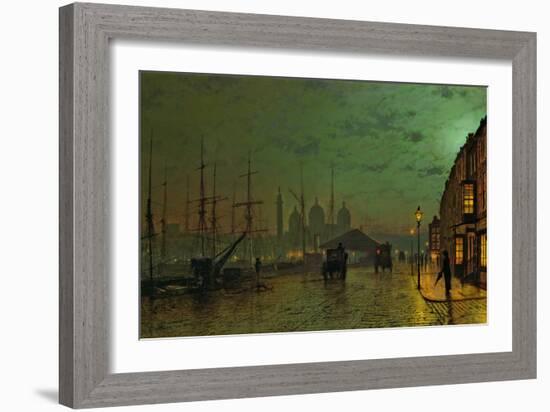 Prince's Dock, Hull, 1882-John Atkinson Grimshaw-Framed Giclee Print