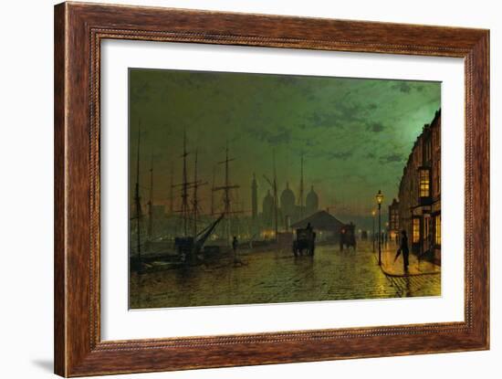 Prince's Dock, Hull, 1882-John Atkinson Grimshaw-Framed Giclee Print