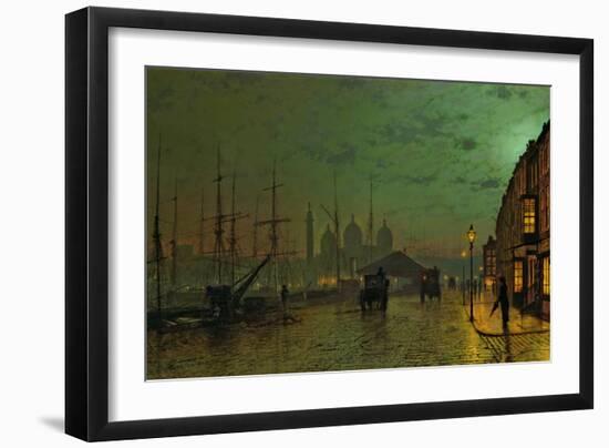 Prince's Dock, Hull, 1882-John Atkinson Grimshaw-Framed Giclee Print