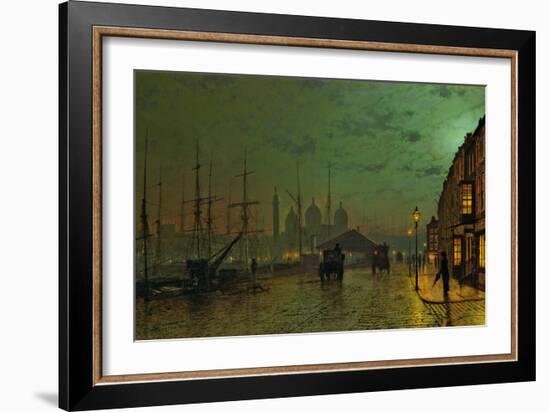 Prince's Dock, Hull, 1882-John Atkinson Grimshaw-Framed Giclee Print