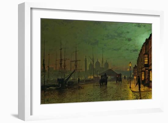 Prince's Dock, Hull, 1882-John Atkinson Grimshaw-Framed Giclee Print