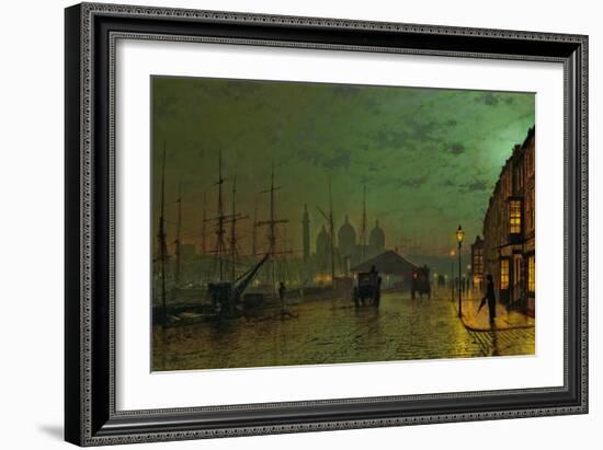 Prince's Dock, Hull, 1882-John Atkinson Grimshaw-Framed Giclee Print
