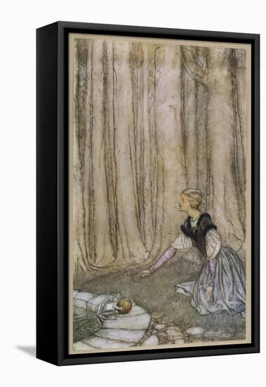 Prince to Frog-Arthur Rackham-Framed Stretched Canvas