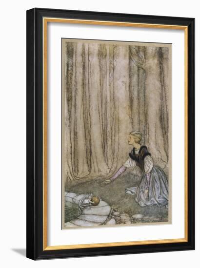 Prince to Frog-Arthur Rackham-Framed Art Print