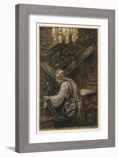 Prince to Frog-Arthur Rackham-Framed Art Print