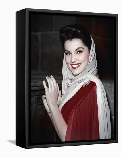 PRINCE VALIANT, 1954 directed by HENRY HATHAWAY Debra Paget (photo)-null-Framed Stretched Canvas