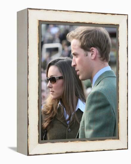 Prince William and Kate Middleton, 13th March 2007-null-Framed Premier Image Canvas