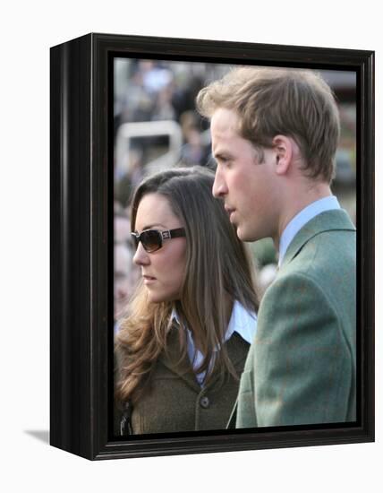 Prince William and Kate Middleton, 13th March 2007-null-Framed Premier Image Canvas