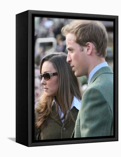 Prince William and Kate Middleton, 13th March 2007-null-Framed Premier Image Canvas