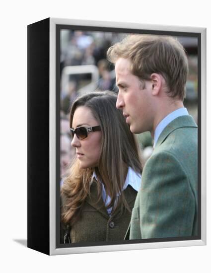 Prince William and Kate Middleton, 13th March 2007-null-Framed Premier Image Canvas