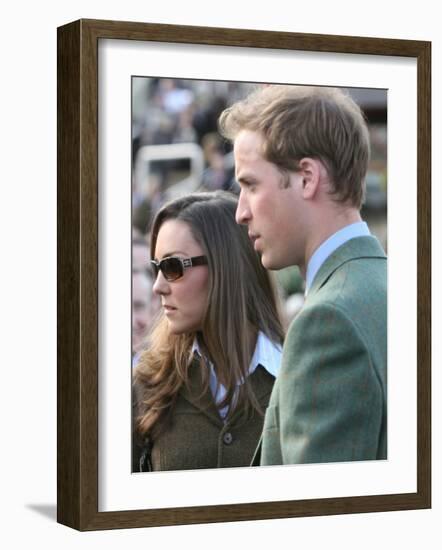 Prince William and Kate Middleton, 13th March 2007-null-Framed Photographic Print