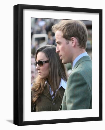 Prince William and Kate Middleton, 13th March 2007-null-Framed Photographic Print