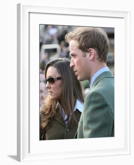 Prince William and Kate Middleton, 13th March 2007-null-Framed Photographic Print