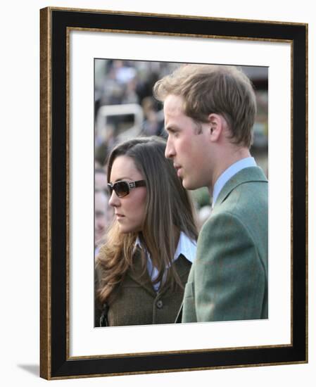 Prince William and Kate Middleton, 13th March 2007-null-Framed Photographic Print