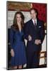 Prince William and Kate Middleton, Announcing their Engagement and Forthcoming Royal Wedding. -null-Mounted Art Print
