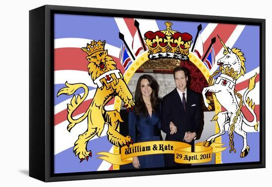 Prince William and Kate Middleton, The Royal Wedding April 29th, 2011-null-Framed Stretched Canvas
