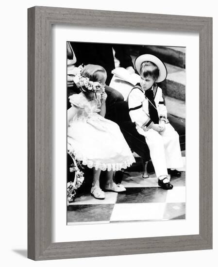 Prince William at the Wedding of the Duke and Duchess of York-null-Framed Photographic Print