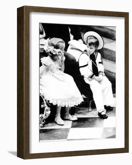 Prince William at the Wedding of the Duke and Duchess of York-null-Framed Photographic Print