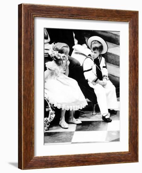 Prince William at the Wedding of the Duke and Duchess of York-null-Framed Photographic Print