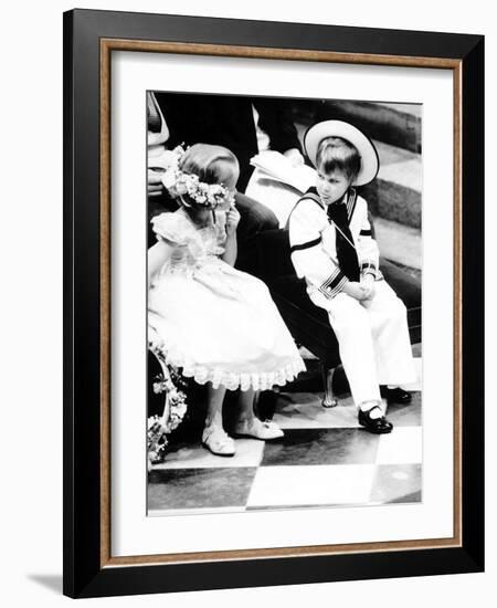 Prince William at the Wedding of the Duke and Duchess of York-null-Framed Photographic Print