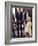 Prince William bends down to talk to The Queen Mother outside Clarence House where she was celebrat-null-Framed Photographic Print