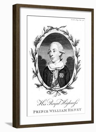 Prince William Henry, Third Son of George III, 1781-null-Framed Giclee Print