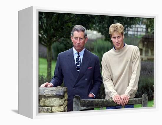 Prince William holds a photo call at Highgrove and publicly condemns royal traitor Patrick Jephson -null-Framed Premier Image Canvas