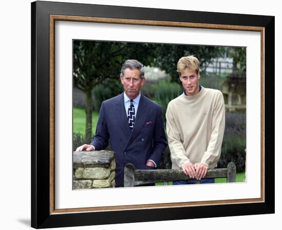 Prince William holds a photo call at Highgrove and publicly condemns royal traitor Patrick Jephson -null-Framed Photographic Print