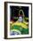 Prince William in F1 Benetton car at British Grand Prix , July 1992-null-Framed Photographic Print