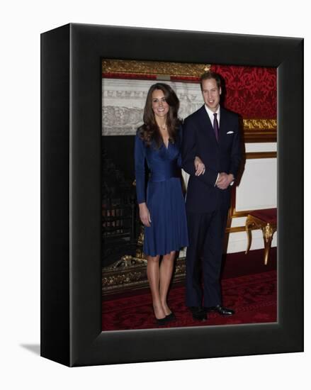 Prince William is to marry Kate Middleton next year, Clarence House has said-null-Framed Premier Image Canvas