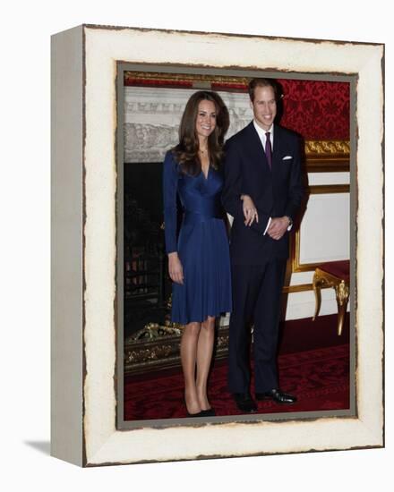 Prince William is to marry Kate Middleton next year, Clarence House has said-null-Framed Premier Image Canvas