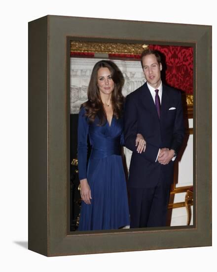 Prince William is to marry Kate Middleton next year, Clarence House has said-null-Framed Premier Image Canvas