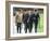 Prince William & Prince Harry wearing tie and traditional bowler hat, attending the Combined Cavalr-null-Framed Photographic Print