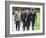 Prince William & Prince Harry wearing tie and traditional bowler hat, attending the Combined Cavalr-null-Framed Photographic Print