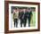 Prince William & Prince Harry wearing tie and traditional bowler hat, attending the Combined Cavalr-null-Framed Photographic Print