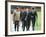 Prince William & Prince Harry wearing tie and traditional bowler hat, attending the Combined Cavalr-null-Framed Photographic Print