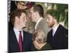 Prince William sporting a new beard with his brother Prince Harry as the Royal Family attend a Chri-null-Mounted Photographic Print