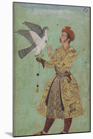Prince With a Falcon, c.1600-5-Mughal School-Mounted Giclee Print