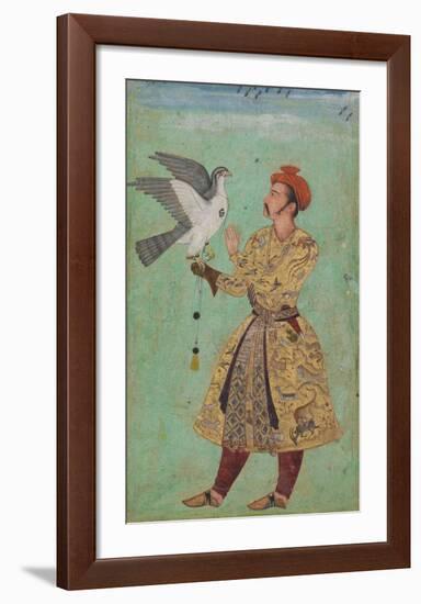 Prince With a Falcon India, c 1600 - 05-Unknown-Framed Art Print