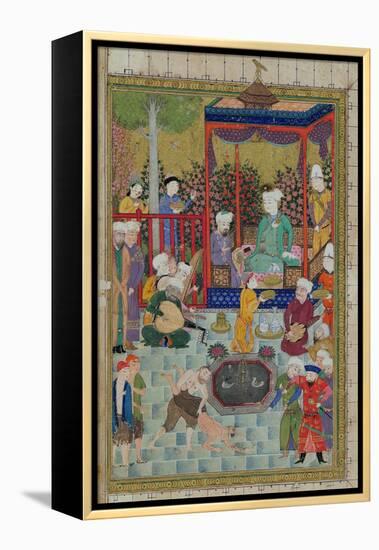 Princely Reception, Illustration from the Shahnama-null-Framed Premier Image Canvas